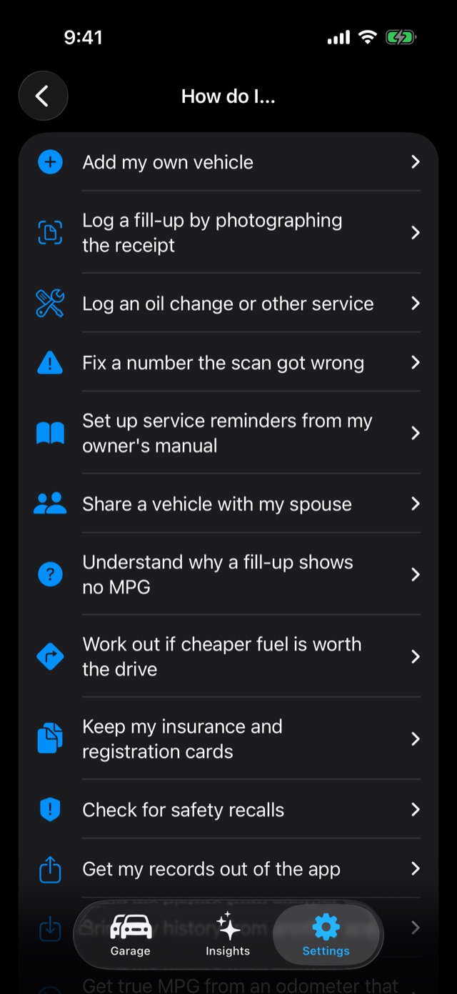 The How do I list of questions